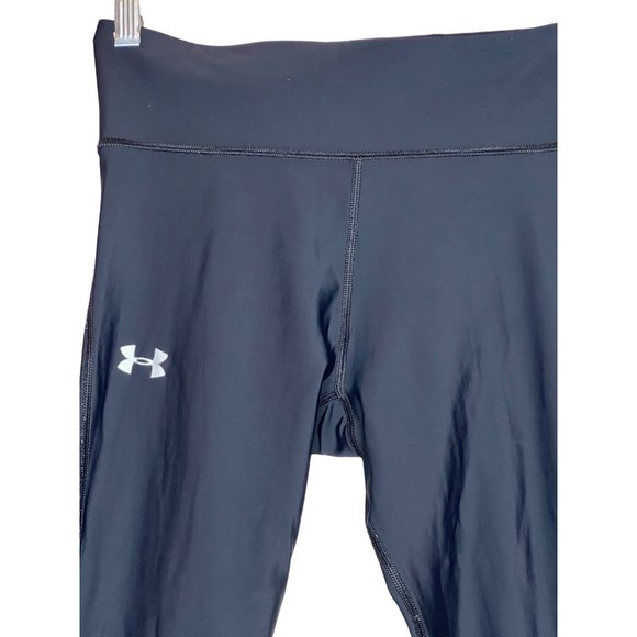 Under Armour black women’s Capri pants no size tag size small stretch inside poc - Picture 2 of 6
